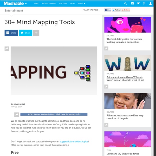 30+ Mind Mapping Tools