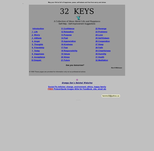 32 Keys: About life