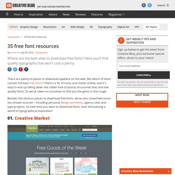 Download free fonts: 20 great resources