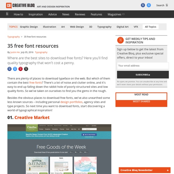 Download free fonts: 25 great resources