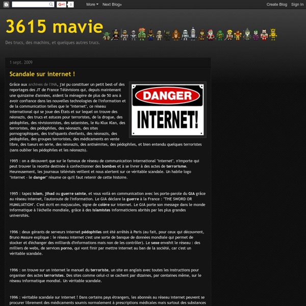 3615 mavie: Scandale sur internet !