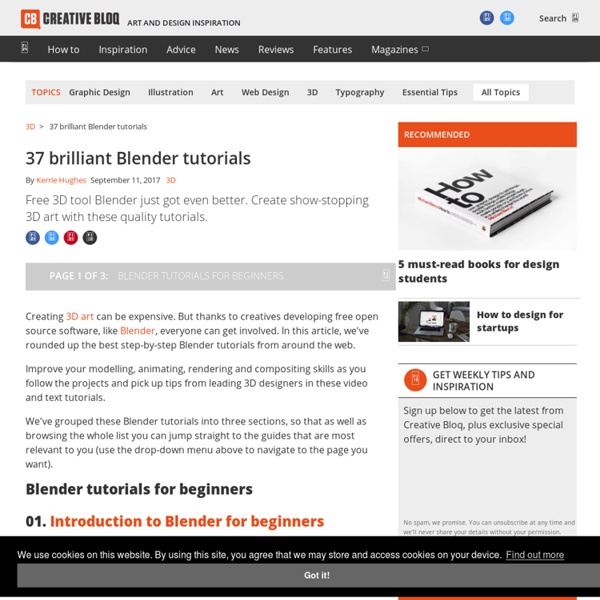 33 brilliant Blender tutorials