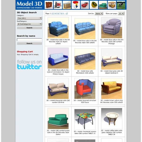 3D Furniture Models - Free
