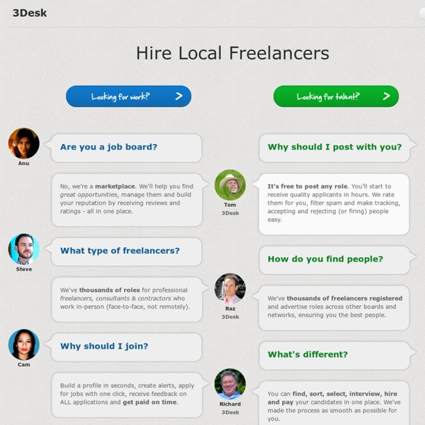 3Desk - Hire local freelancers