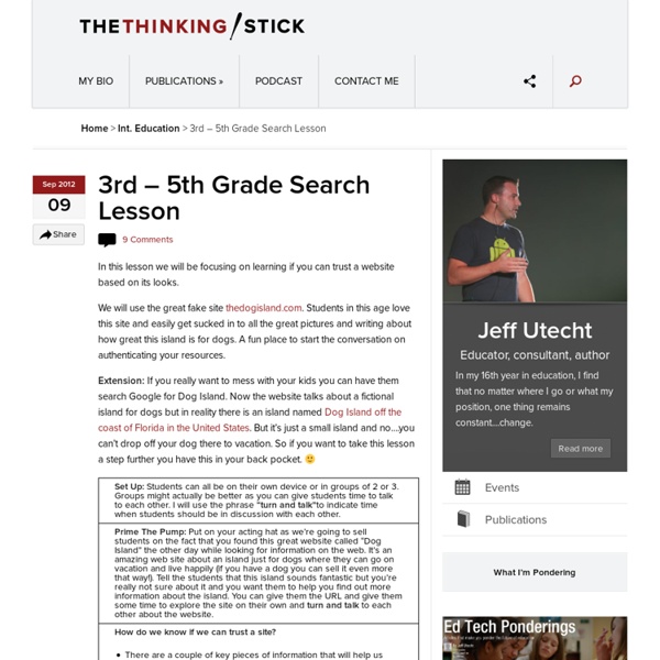 3rd – 5th Grade Search Lesson