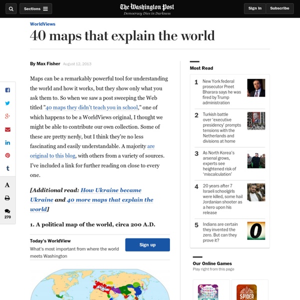 40 maps that explain the world