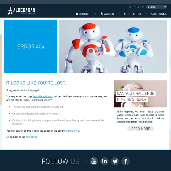 Introduction - Corporate - Aldebaran Robotics