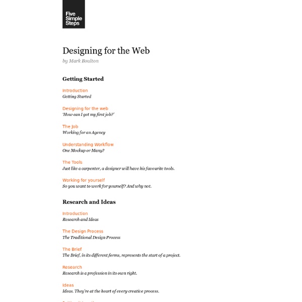 Designing for the Web – Contents