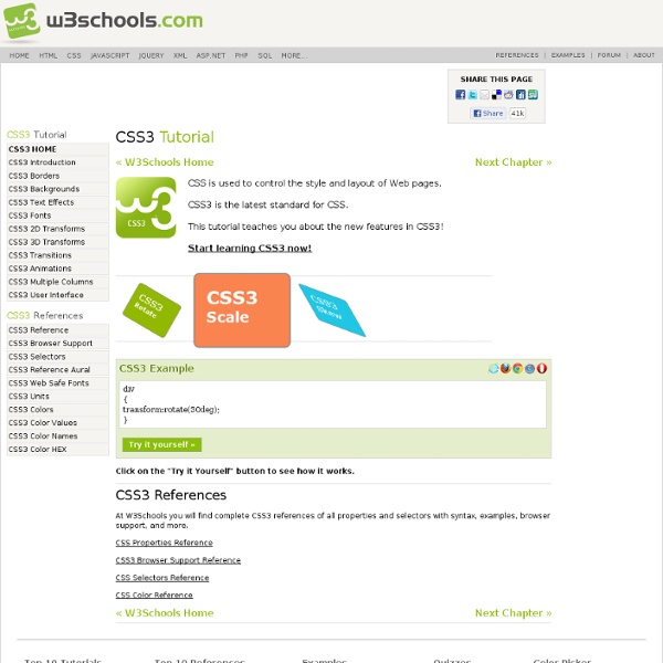CSS3 Tutorial