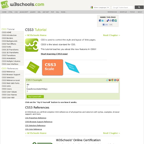CSS3 Tutorial