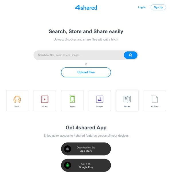 4shared.com - almacenamiento y uso compartido de archivos gratis