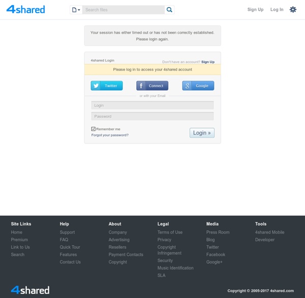 4shared.com - free file sharing and storage - Login