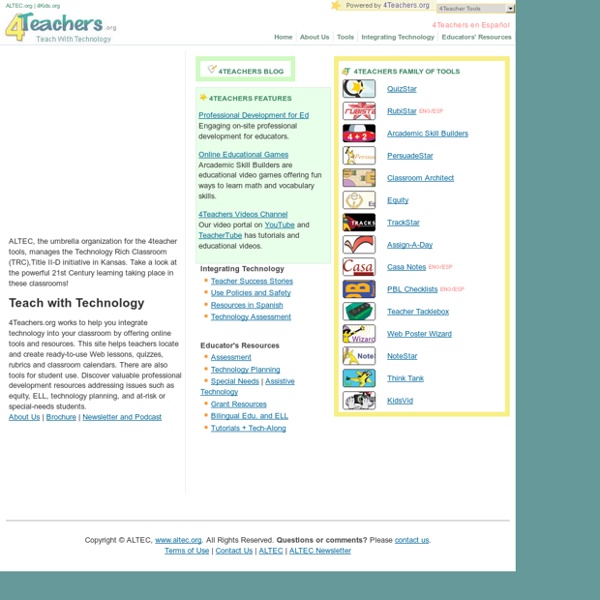 4Teachers : Main Page