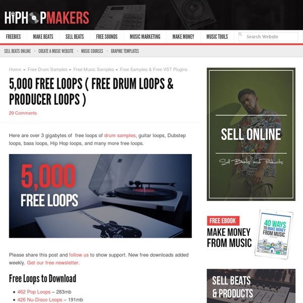 5,000 Free Loops – Drums, Guitar , Orchestra, Heavy Metal, & More - Hip Hop Makers