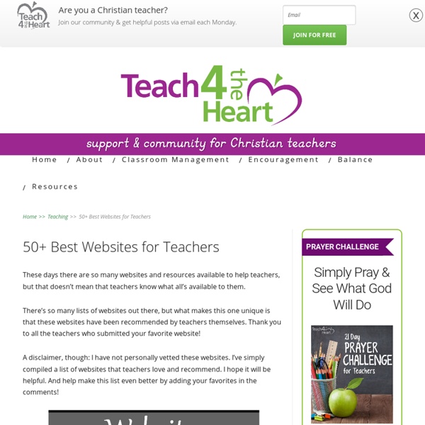 50+ Best Websites for Teachers