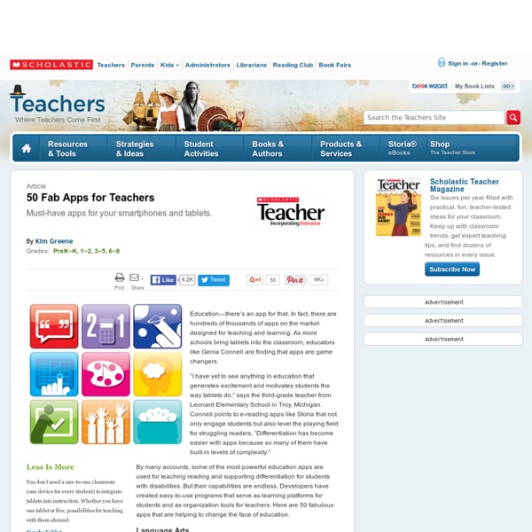 50 Fab Apps for Teachers