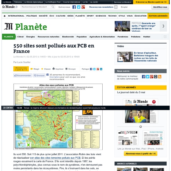 550 sites sont pollués aux PCB en France