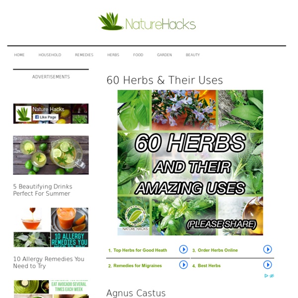 60 Herbs and Their Uses