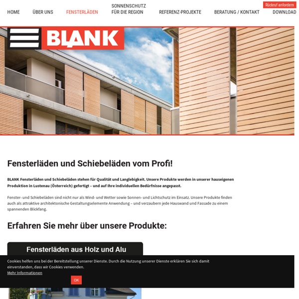 A. BLANK GmbH: Fensterläden
