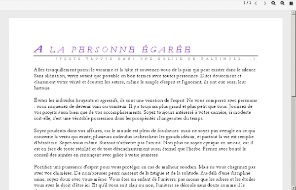 Microsoft Word - A la personne egaree.doc - a_la_personne_egaree.pdf