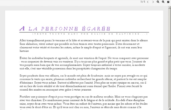 Microsoft Word - A la personne egaree.doc - a_la_personne_egaree.pdf