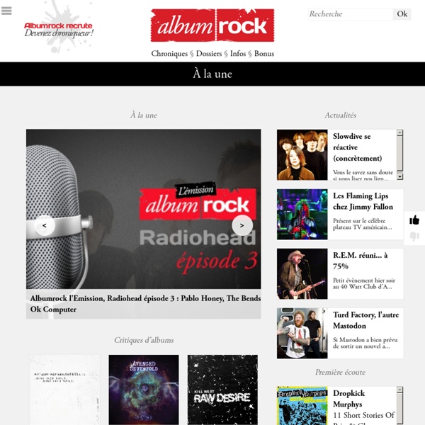 Albumrock.net le Webzine rock