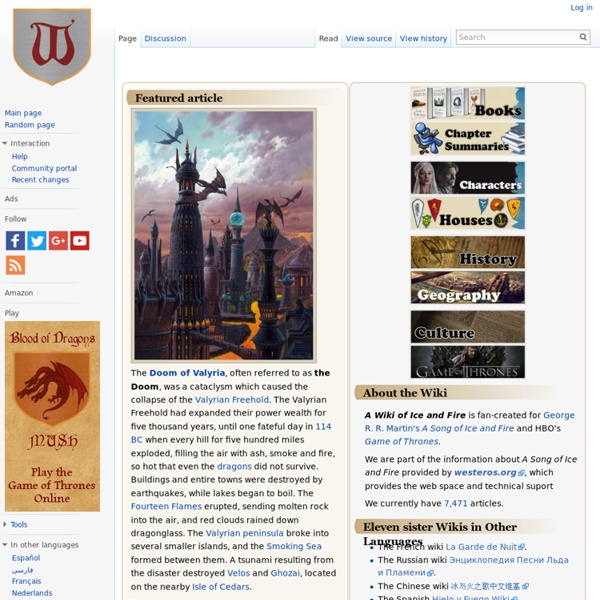 A Wiki of Ice and Fire