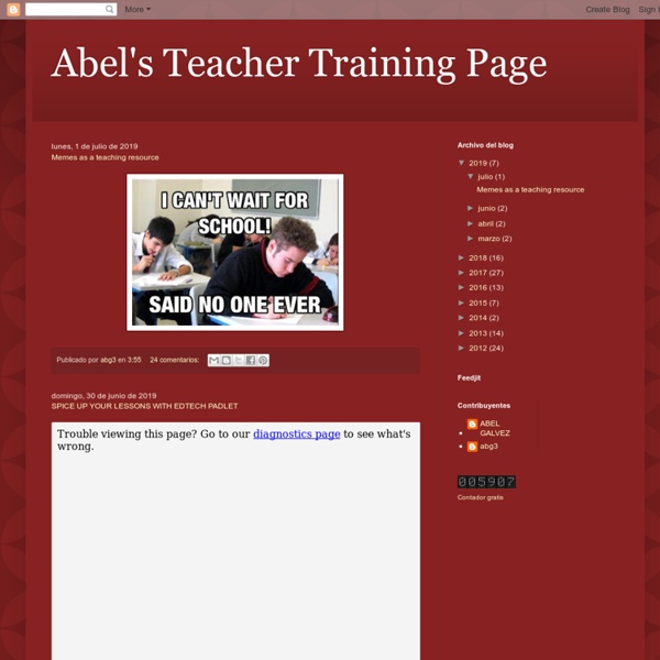 Abel's Teacher Training Page