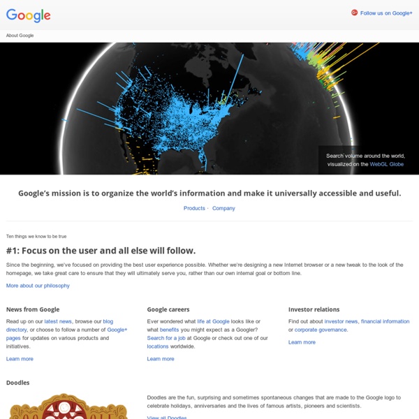 Google - معلومات عن Google