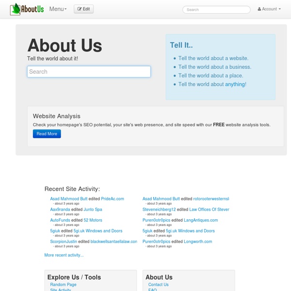 AboutUs: Easy-To-Understand Tools & Resources For SEO & Web Marketing