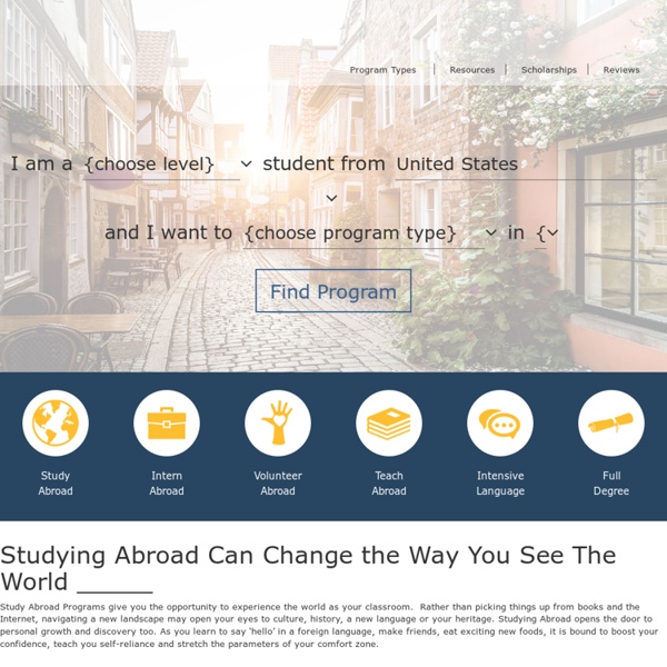 Study Abroad - SA - Find a Study Abroad Program with StudyAbroad.com