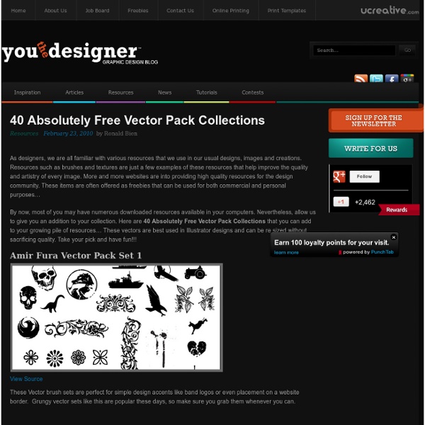 40 Absolutely Free Vector Pack Collections