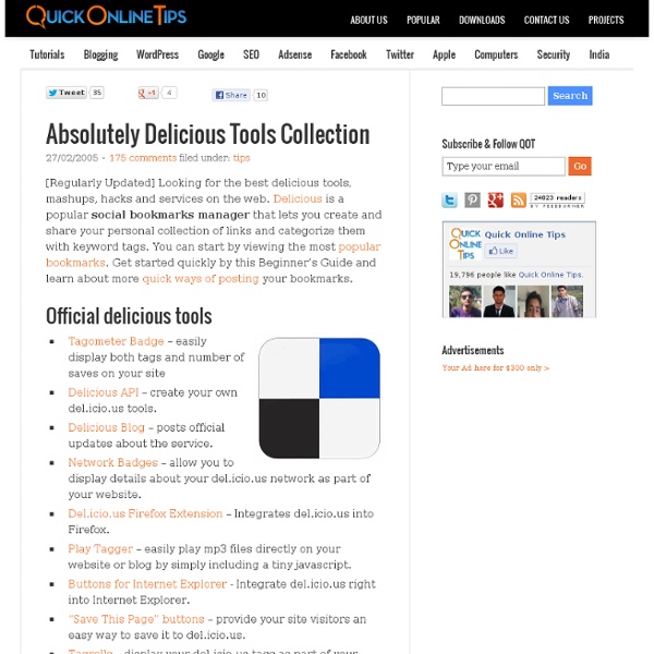 Absolutely Del.icio.us - Complete Tool Collection