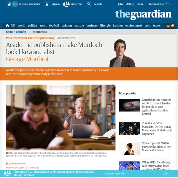 Academic publishers make Murdoch look like a socialist