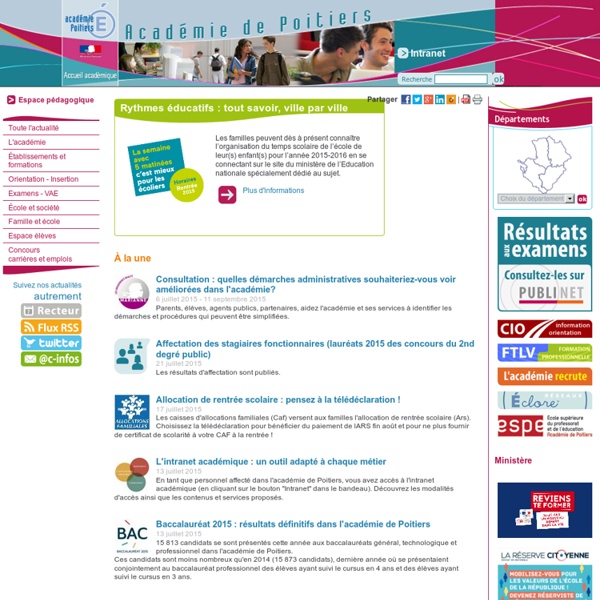 Académie de Poitiers - Infos