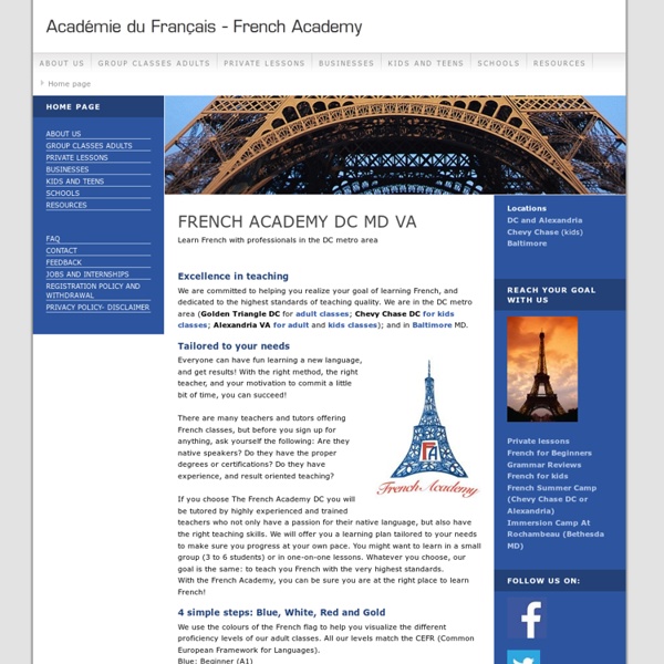 French Academy DC, learn French with high standards of education