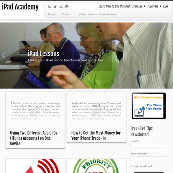 iPad Academy - Learn How to Use the iPad