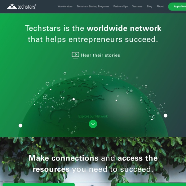 TechStars » Seed capital and mentorship for startups