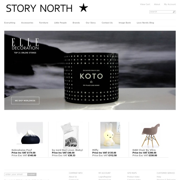 Story North - A story in wood and white.... Carefully selected beautiful accessories and furniture from Scandinavia, Japan and other corners of the world.