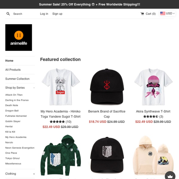 Anime Clothing, Accessories and Streetwear – animelife