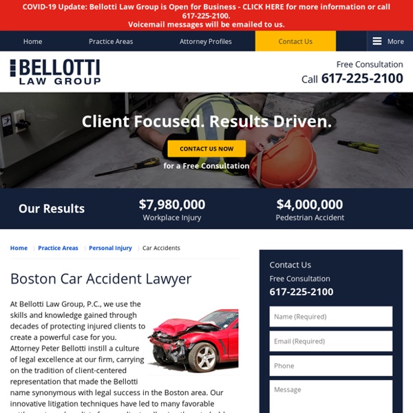 Car Accident Lawyer in Boston, MA
