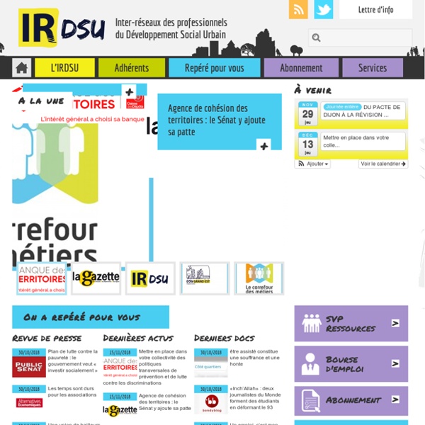 Réseau IRDSU (développement social urbain)