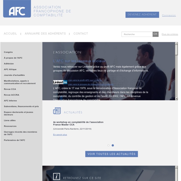 AFC - Association Francophone de Comptabilité