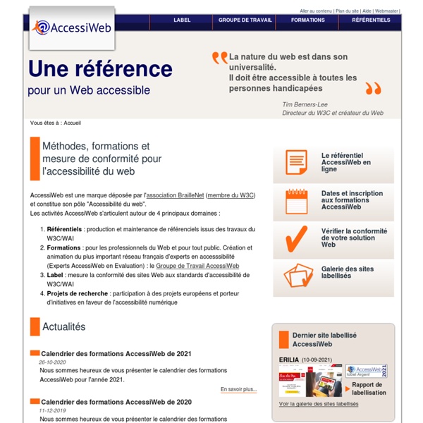 AccessiWeb - Accueil