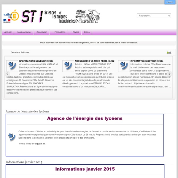 STI2D Ressources Enseignement transversal