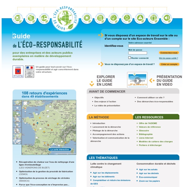Accueil - Guide ADEME des administrations et des établissements publics éco-responsables