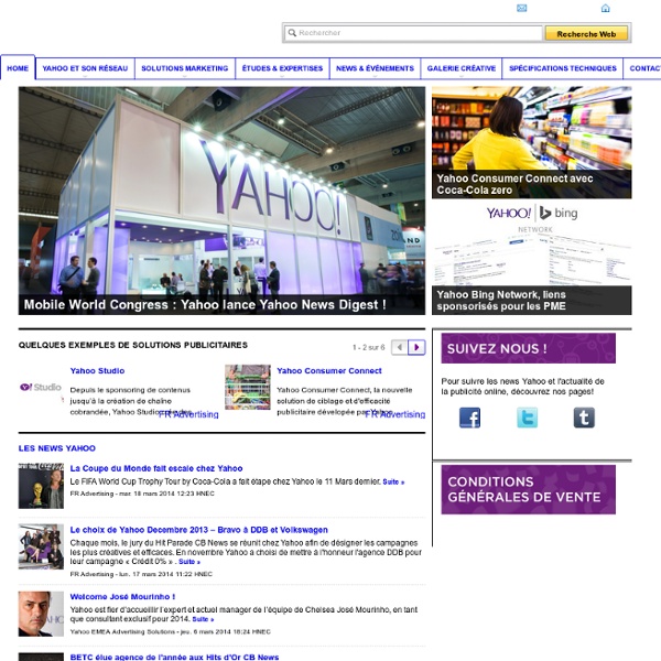 Tarifs - Yahoo! Advertising Network