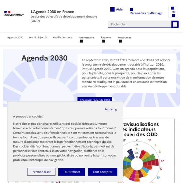 Agenda 2030 - Site des ODD