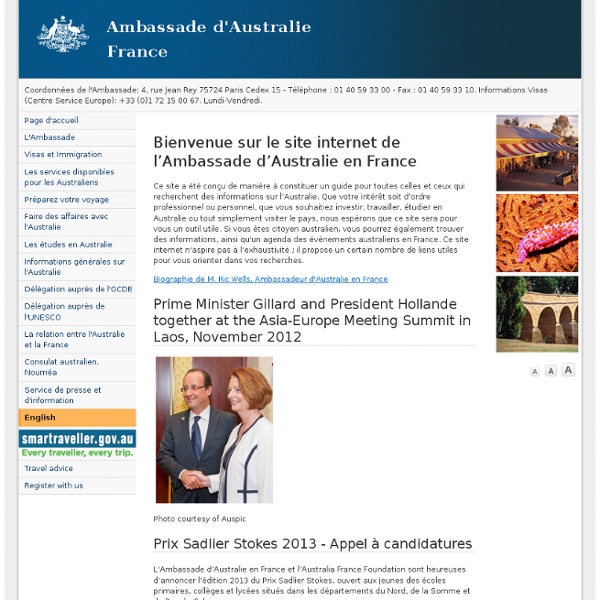 Page d'accueil - Ambassade d'Australie
