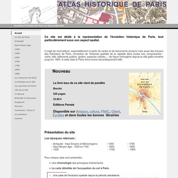 Accueil - Atlas historique de Paris